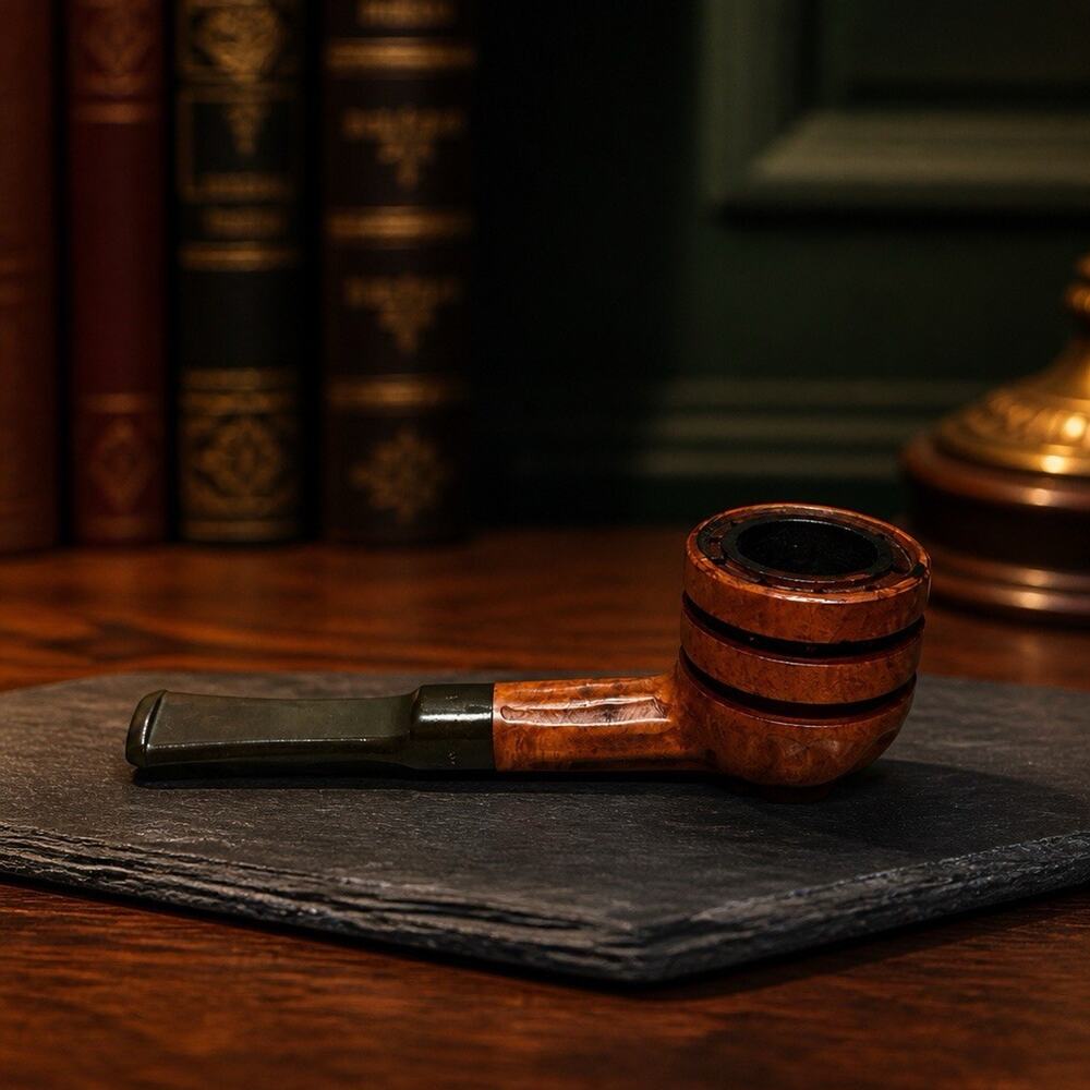 Vintage Sketcher Mid Century Pipe Collectible Made In Italy Good Condition